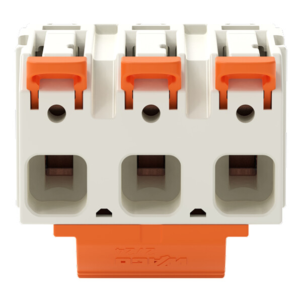 Connecteur femelle pour 1 conducteur Levier Push-in CAGE CLAMP®; gris clair - Wago - 27241203/323000