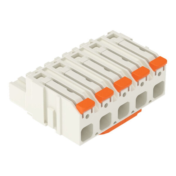 Connecteur femelle pour 1 conducteur Levier Push-in CAGE CLAMP®; gris clair - Wago - 27241205/323000