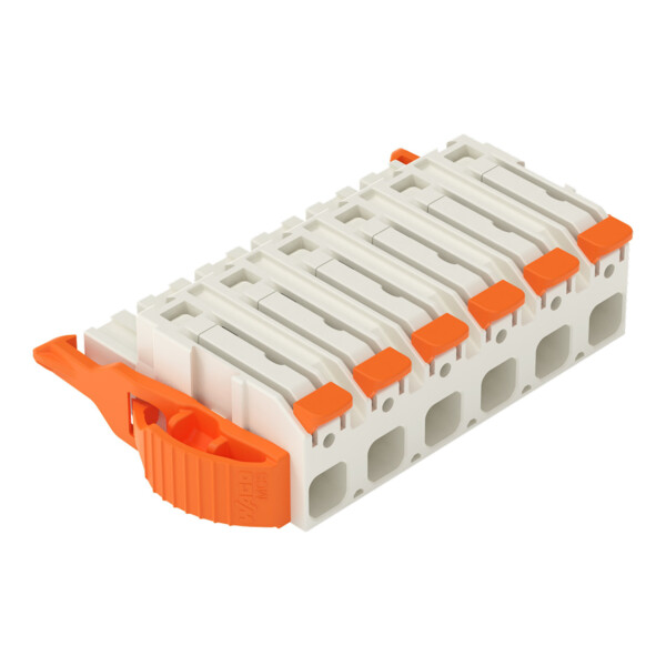 Connecteur femelle pour 1 conducteur Levier Push-in CAGE CLAMP®; gris clair - Wago - 27241206/038000