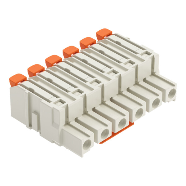 Connecteur femelle pour 1 conducteur Levier Push-in CAGE CLAMP®; gris clair - Wago - 27241206/323000