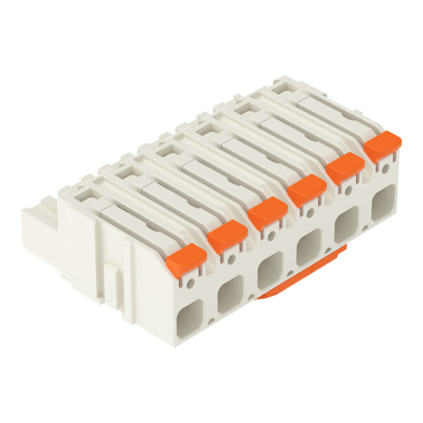 Connecteur femelle pour 1 conducteur Levier Push-in CAGE CLAMP®; gris clair - Wago - 27241206/323000