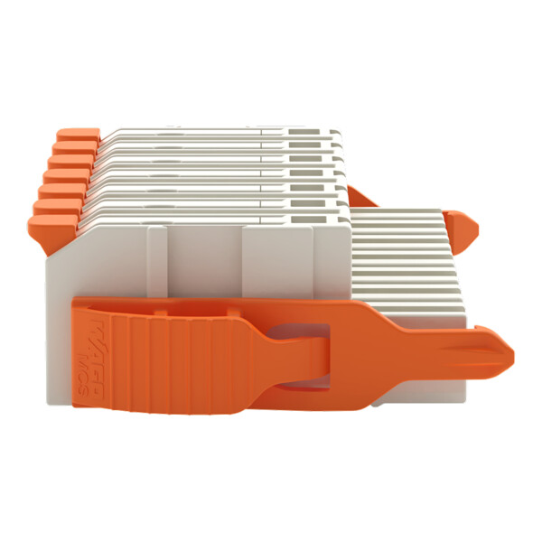 Connecteur femelle pour 1 conducteur Levier Push-in CAGE CLAMP®; gris clair - Wago - 27241207/038000