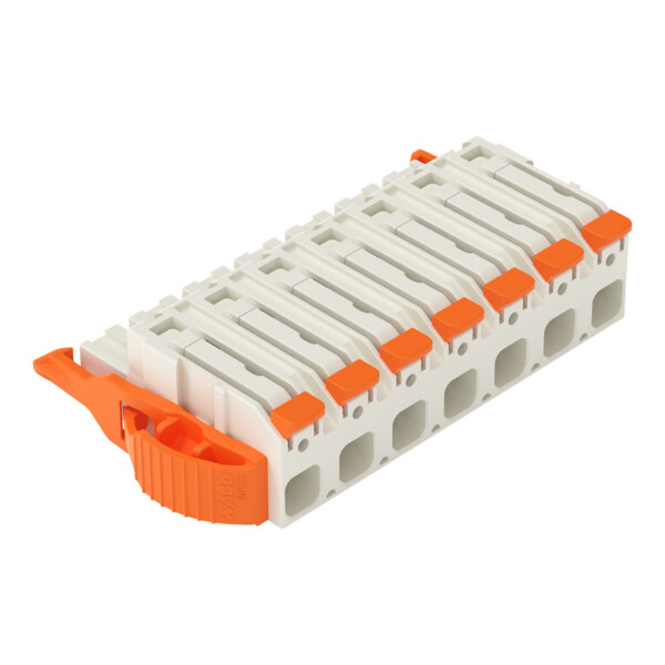 Connecteur femelle pour 1 conducteur Levier Push-in CAGE CLAMP®; gris clair - Wago - 27241207/038000