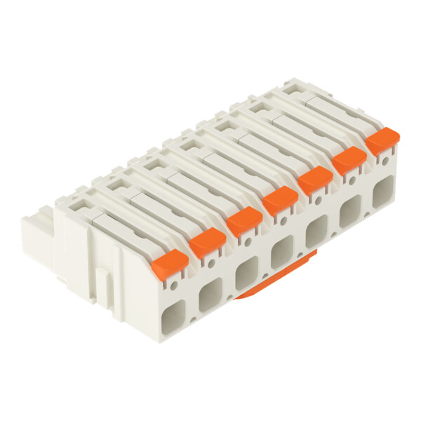 Connecteur femelle pour 1 conducteur Levier Push-in CAGE CLAMP®; gris clair - Wago - 27241207/323000