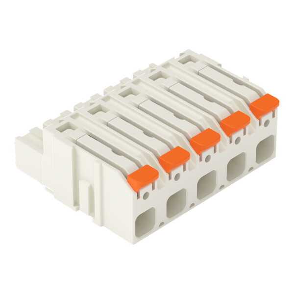 Connecteur femelle pour 1 conducteur Levier Push-in CAGE CLAMP®; gris clair - Wago - 27241207/335000