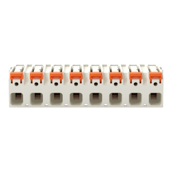 Connecteur femelle pour 1 conducteur Levier Push-in CAGE CLAMP, 8 pôles, clair - Wago - 27241208