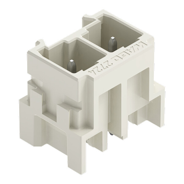 Connecteur mâle THR Broche à souder 1,0 x 1,0 mm droit à 90°; gris clair - Wago - 27243802/105000