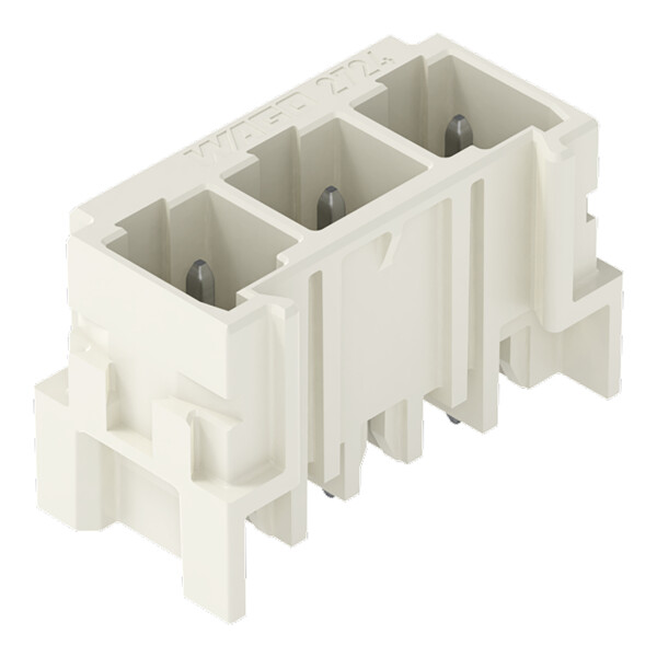 Connecteur mâle THR Broche à souder 1,0 x 1,0 mm droit à 90°; gris clair - Wago - 27243803/105000