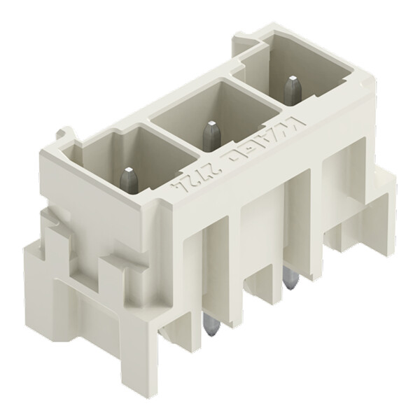Connecteur mâle THT Broche à souder 1,0 x 1,0 mm droit à 90°; gris clair - Wago - 27243803