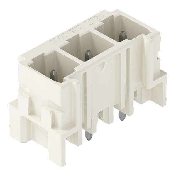 Connecteur mâle THT Broche à souder 1,0 x 1,0 mm droit à 90°; gris clair - Wago - 27243803