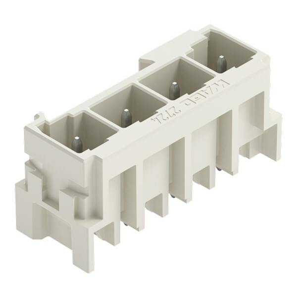 Connecteur mâle THR Broche à souder 1,0 x 1,0 mm droit à 90°; gris clair - Wago - 27243804/105000