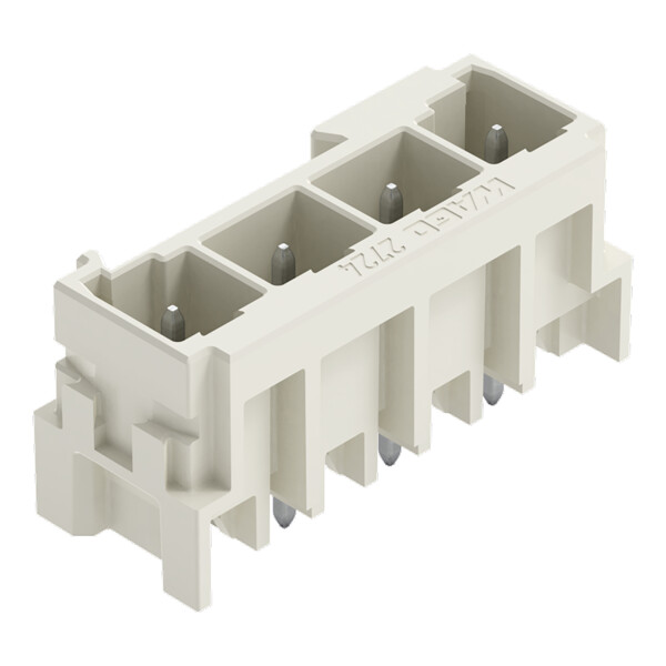Connecteur mâle THT Broche à souder 1,0 x 1,0 mm droit à 90°; gris clair - Wago - 27243804