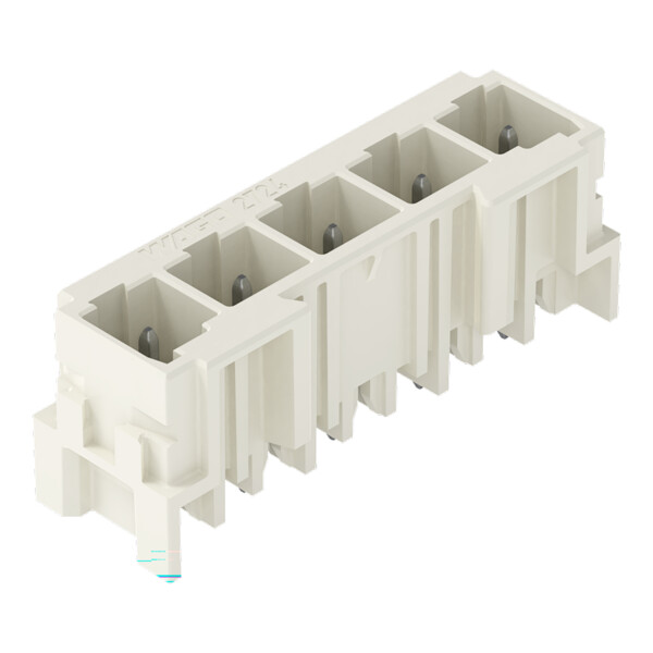 Connecteur mâle THR Broche à souder 1,0 x 1,0 mm droit à 90°; gris clair - Wago - 27243805/105000