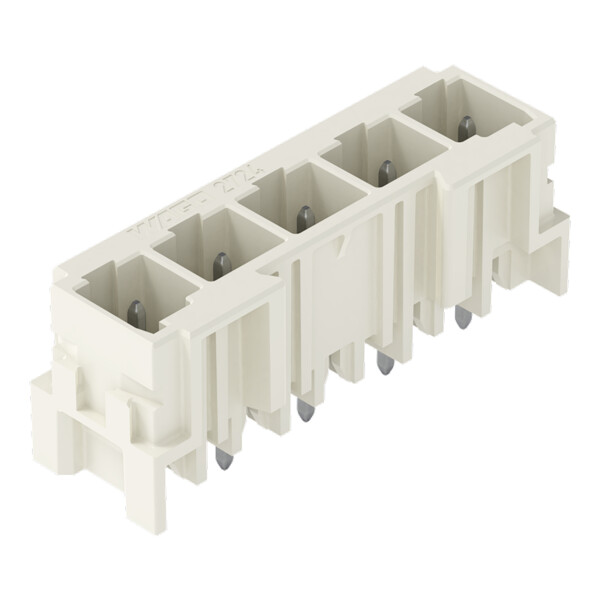 Connecteur mâle THT Broche à souder 1,0 x 1,0 mm droit à 90°; gris clair - Wago - 27243805