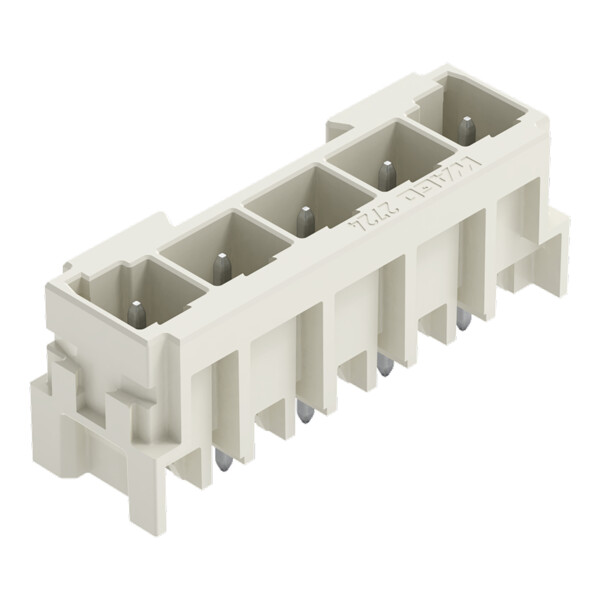 Connecteur mâle THT Broche à souder 1,0 x 1,0 mm droit à 90°; gris clair - Wago - 27243805