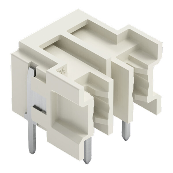 Connecteur mâle THT Broche à souder 1,0 x 1,0 mm incliné 0°; gris clair - Wago - 27243822/122000
