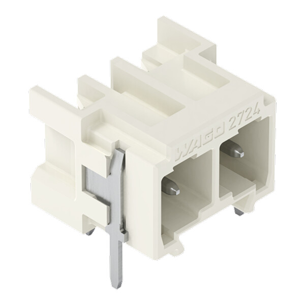 Connecteur mâle THT Broche à souder 1,0 x 1,0 mm incliné 0°; gris clair - Wago - 27243822/122000