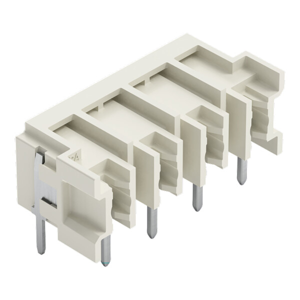 Connecteur mâle THT Broche à souder 1,0 x 1,0 mm incliné 0°; gris clair - Wago - 27243824/122000