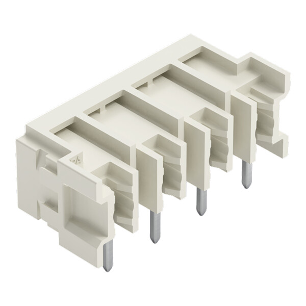 Connecteur mâle THT Broche à souder 1,0 x 1,0 mm incliné 0°; gris clair - Wago - 27243824