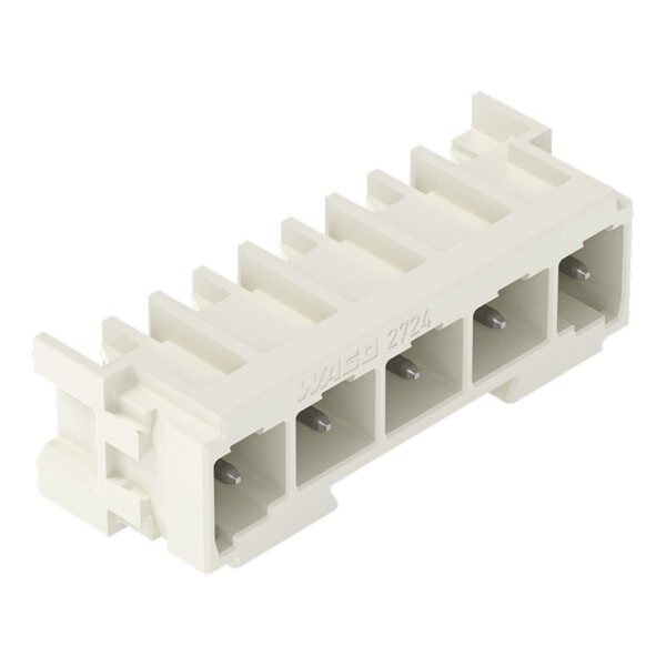 Connecteur mâle THR Broche à souder 1,0 x 1,0 mm incliné 0°; gris clair - Wago - 27243825/105000