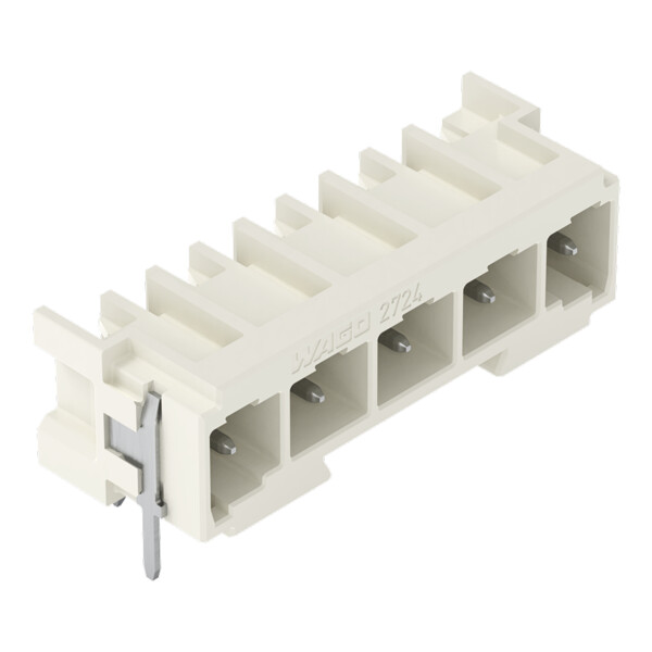 Connecteur mâle THT Broche à souder 1,0 x 1,0 mm incliné 0°; gris clair - Wago - 27243825/122000