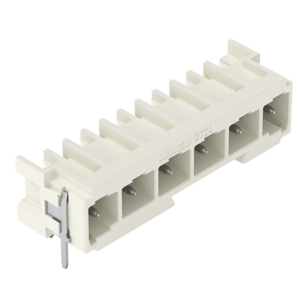 Connecteur mâle THT Broche à souder 1,0 x 1,0 mm incliné 0°; gris clair - Wago - 27243826/122000
