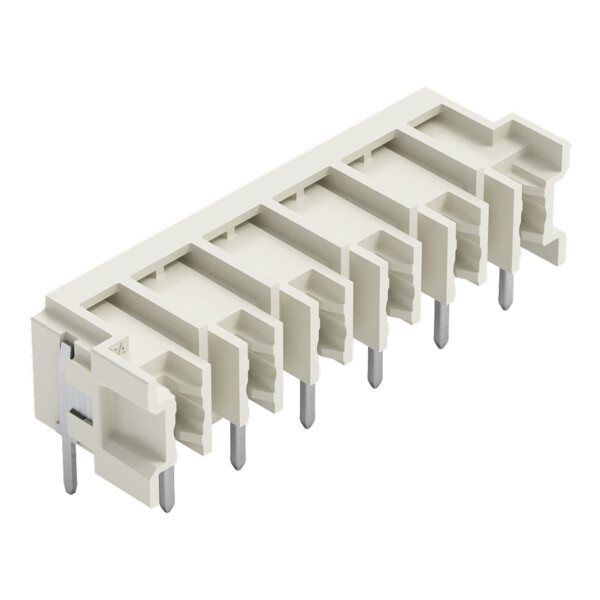 Connecteur mâle THT Broche à souder 1,0 x 1,0 mm incliné 0°; gris clair - Wago - 27243826/122000