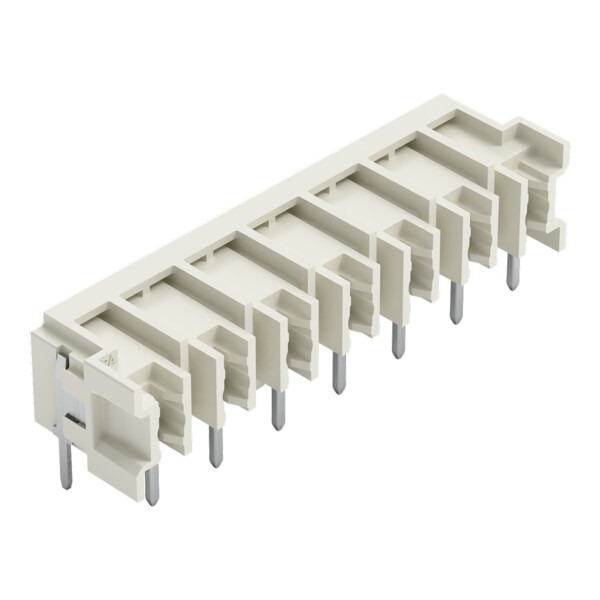 Connecteur mâle THT Broche à souder 1,0 x 1,0 mm incliné 0°; gris clair - Wago - 27243827/122000