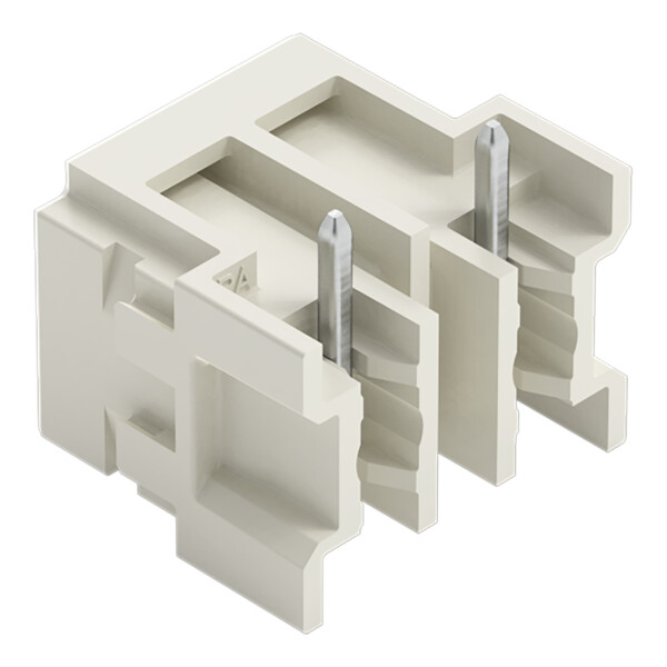 Connecteur mâle THR Broche à souder 1,0 x 1,0 mm incliné 180°; gris clair - Wago - 27243842/105000