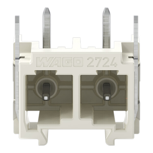 Connecteur mâle THT Broche à souder 1,0 x 1,0 mm incliné 180°; gris clair - Wago - 27243842/122000