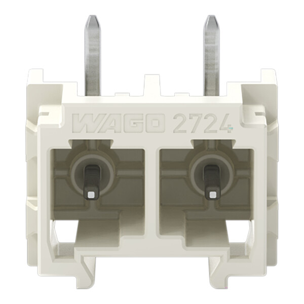 Connecteur mâle THT Broche à souder 1,0 x 1,0 mm incliné 180°; gris clair - Wago - 27243842