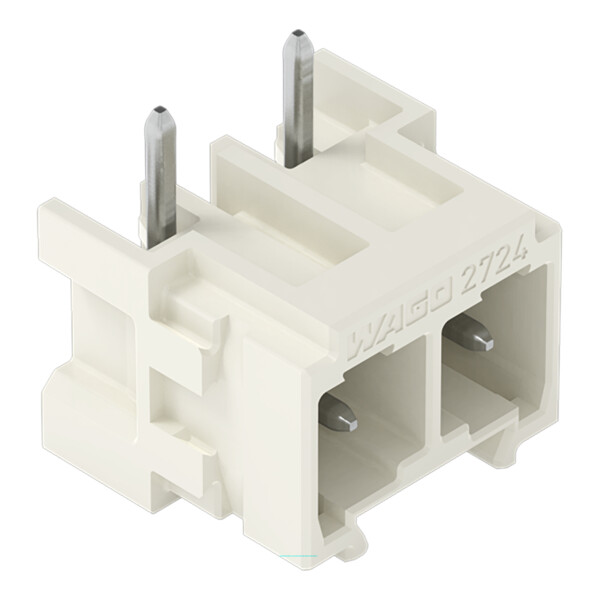 Connecteur mâle THT Broche à souder 1,0 x 1,0 mm incliné 180°; gris clair - Wago - 27243842