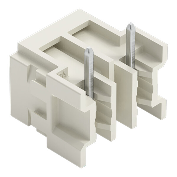 Connecteur mâle THT Broche à souder 1,0 x 1,0 mm incliné 180°; gris clair - Wago - 27243842