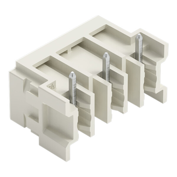 Connecteur mâle THR Broche à souder 1,0 x 1,0 mm incliné 180°; gris clair - Wago - 27243843/105000