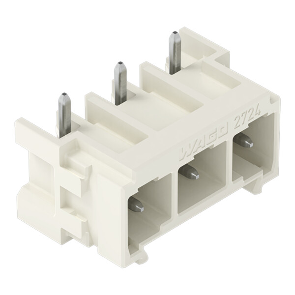 Connecteur mâle THR Broche à souder 1,0 x 1,0 mm incliné 180°; gris clair - Wago - 27243843/105000