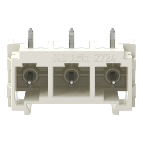 Connecteur mâle THR Broche à souder 1,0 x 1,0 mm incliné 180°; gris clair - Wago - 27243843/105000