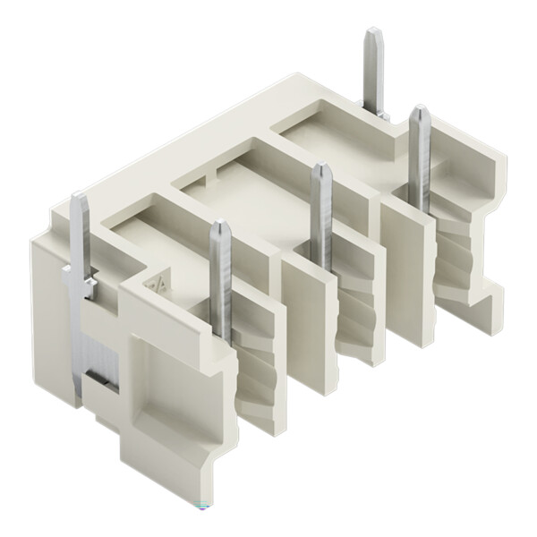 Connecteur mâle THT Broche à souder 1,0 x 1,0 mm incliné 180°; gris clair - Wago - 27243843/122000