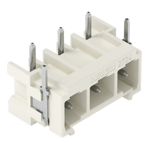 Connecteur mâle THT Broche à souder 1,0 x 1,0 mm incliné 180°; gris clair - Wago - 27243843/122000