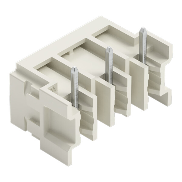 Connecteur mâle THT Broche à souder 1,0 x 1,0 mm incliné 180°; gris clair - Wago - 27243843