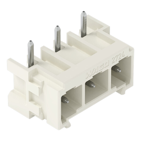 Connecteur mâle THT Broche à souder 1,0 x 1,0 mm incliné 180°; gris clair - Wago - 27243843
