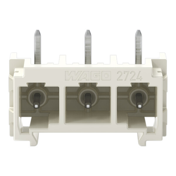 Connecteur mâle THT Broche à souder 1,0 x 1,0 mm incliné 180°; gris clair - Wago - 27243843