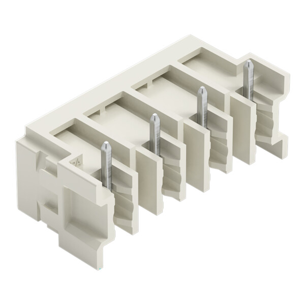 Connecteur mâle THR Broche à souder 1,0 x 1,0 mm incliné 180°; gris clair - Wago - 27243844/105000