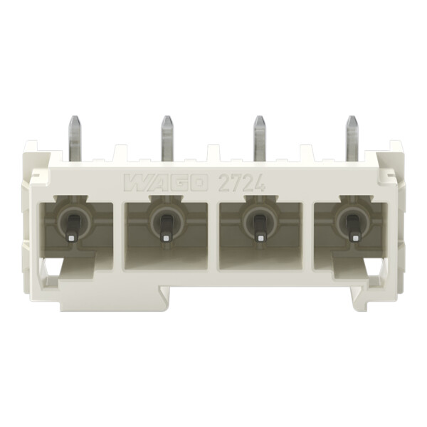Connecteur mâle THR Broche à souder 1,0 x 1,0 mm incliné 180°; gris clair - Wago - 27243844/105000