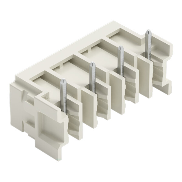 Connecteur mâle THT Broche à souder 1,0 x 1,0 mm incliné 180°; gris clair - Wago - 27243844