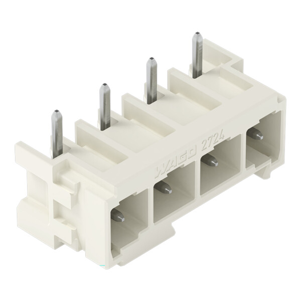 Connecteur mâle THT Broche à souder 1,0 x 1,0 mm incliné 180°; gris clair - Wago - 27243844