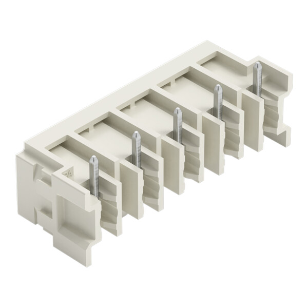 Connecteur mâle THR Broche à souder 1,0 x 1,0 mm incliné 180°; gris clair - Wago - 27243845/105000