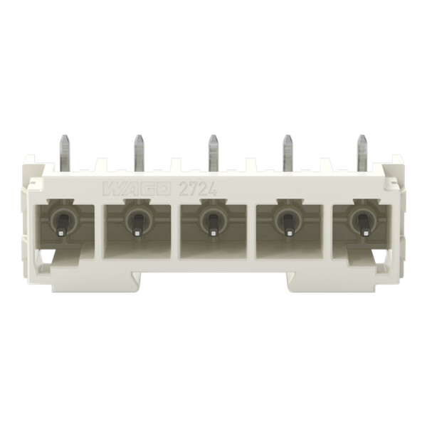 Connecteur mâle THR Broche à souder 1,0 x 1,0 mm incliné 180°; gris clair - Wago - 27243845/105000