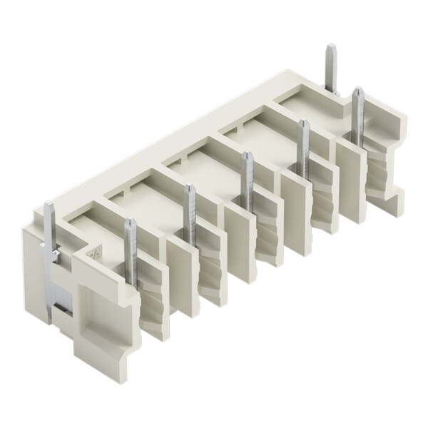 Connecteur mâle THT Broche à souder 1,0 x 1,0 mm incliné 180°; gris clair - Wago - 27243845/122000