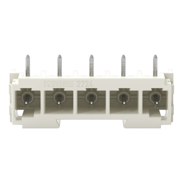 Connecteur mâle THT Broche à souder 1,0 x 1,0 mm incliné 180°; gris clair - Wago - 27243845