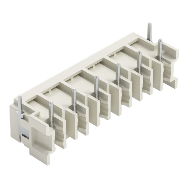 Connecteur mâle THT Broche à souder 1,0 x 1,0 mm incliné 180°; gris clair - Wago - 27243846/122000
